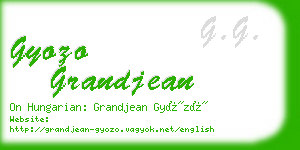 gyozo grandjean business card